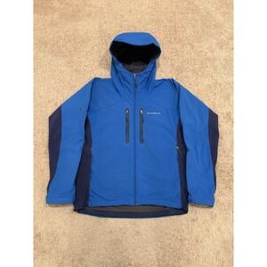 Montbell Men's Men's Powder Shed Parka Size Medium Full Zip Blue Jacket